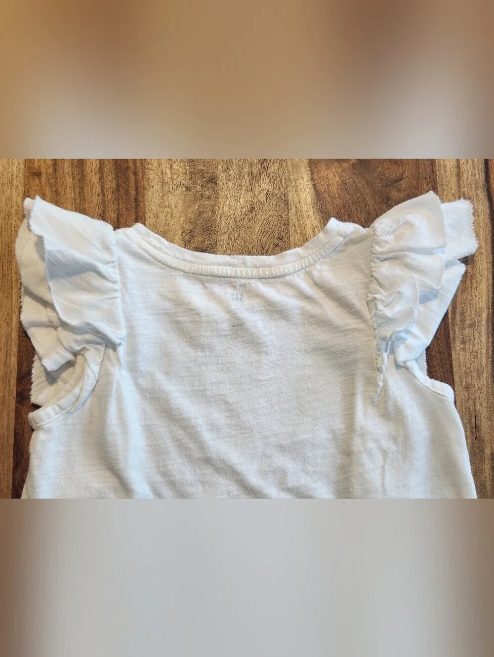 GAP White Ruffle Tank Top for Girls